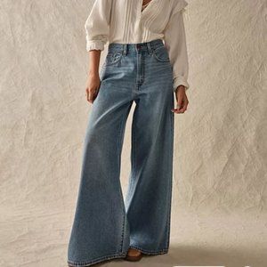 Levi's Premium for Free People xl Flood Jeans in Know it All